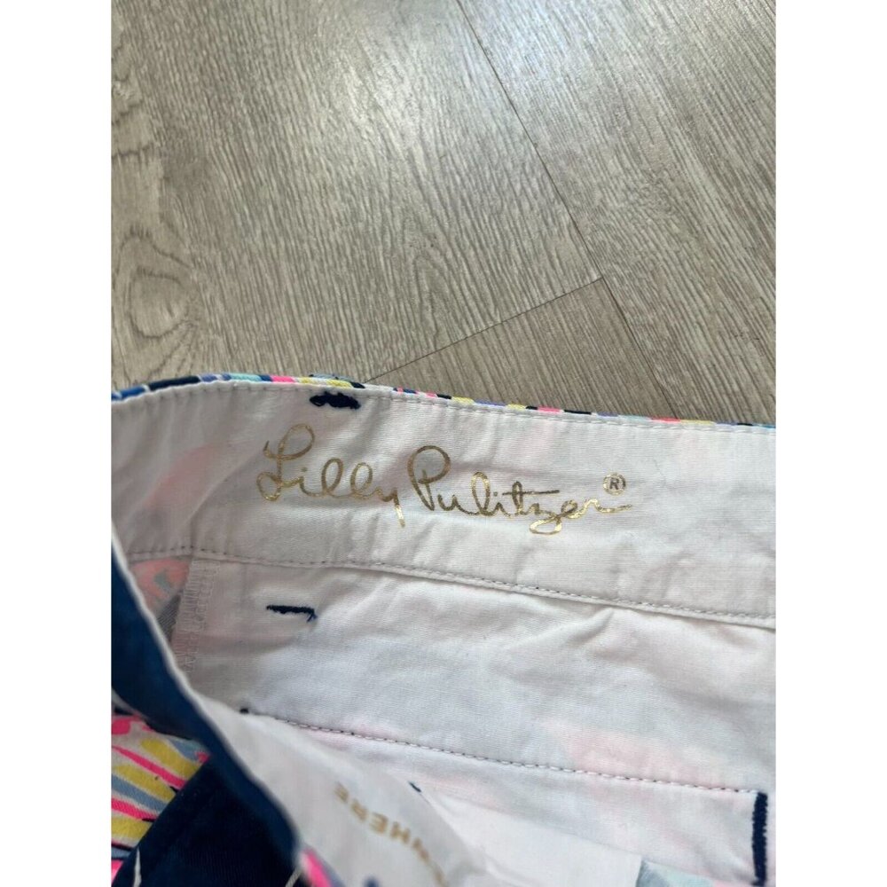 Lilly Pulitzer Jayne Stretch Shorts Boho Bateau Sz 0 Multicolor - Picture 3 of 10